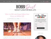 Tablet Screenshot of bobbidust.com